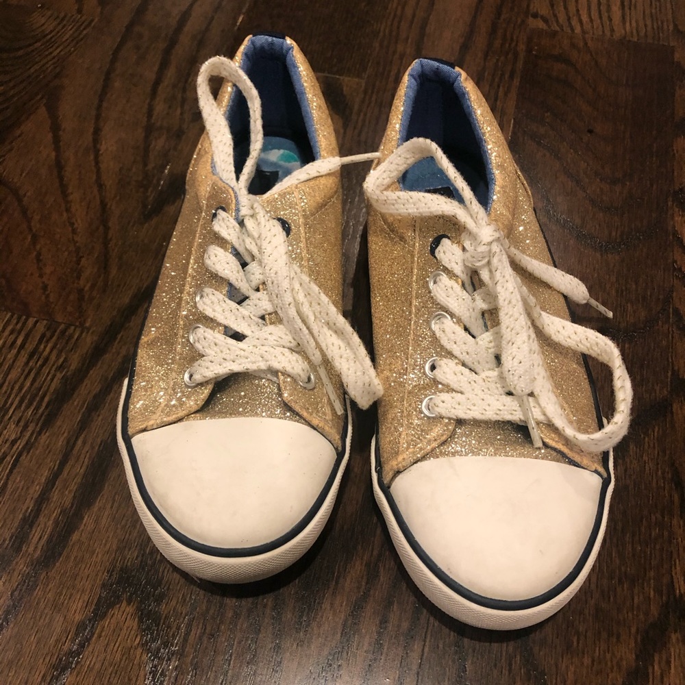 Gold sparkle Tommy Hilfiger sneakers size 2
